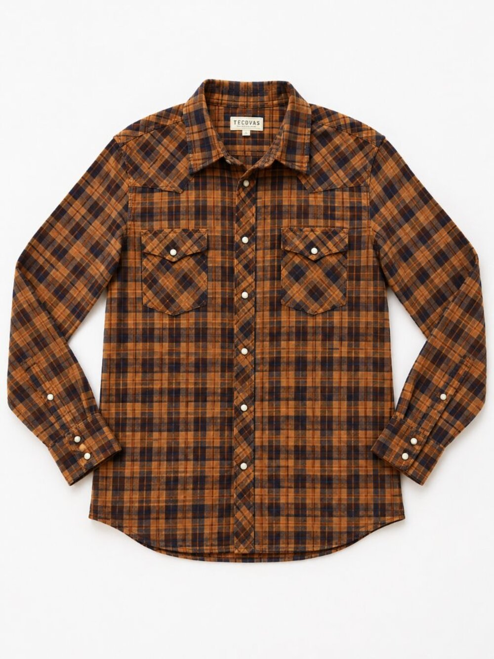 Tecovas Men’s XL Western Pearl Snap Plaid Flannel Shirt Cowboy Ranchwear
